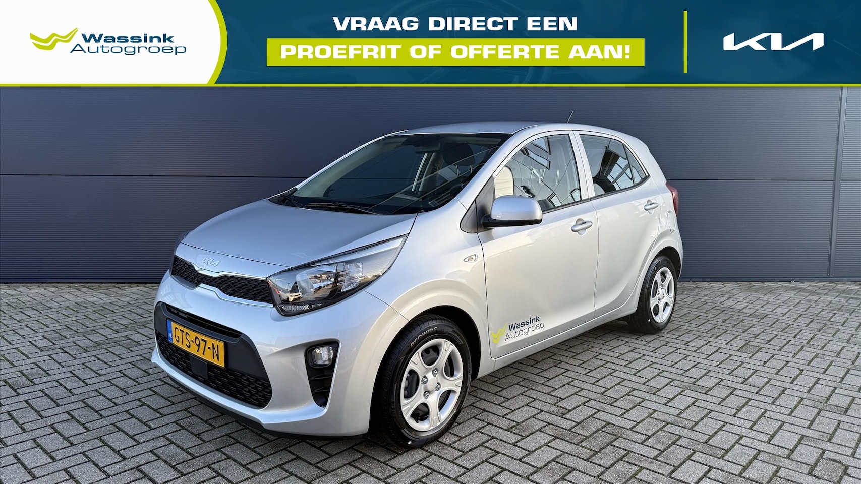 Kia Picanto - 1.0 DPi 67pk 4-zits ComfortLine | Airco | Cruise control | Bluetooth | 5-deurs | - AutoWereld.nl