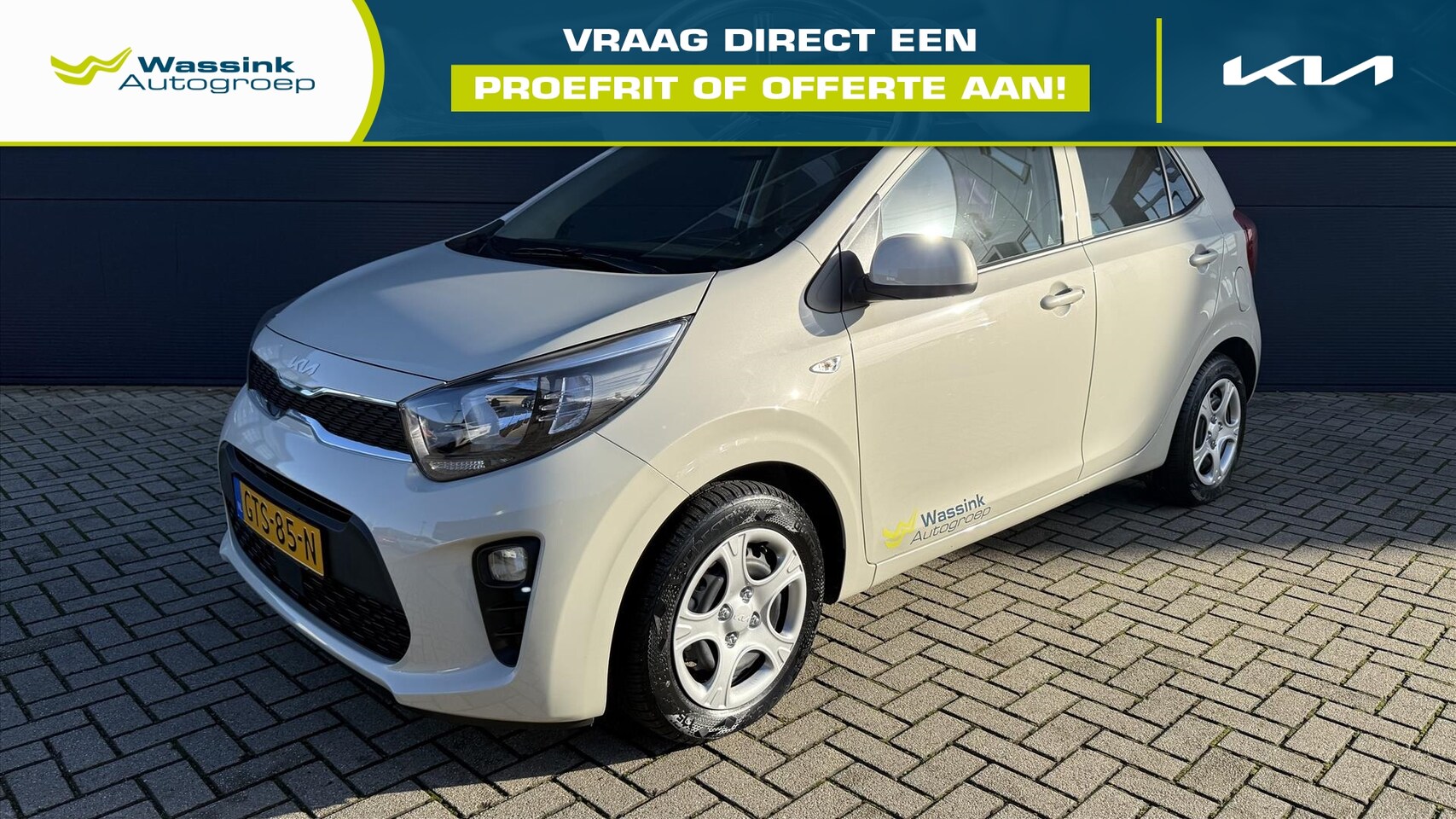 Kia Picanto - 1.0 DPi 67pk 4-zits ComfortLine | Airco | Cruise control | Bluetooth | 5-deurs | - AutoWereld.nl