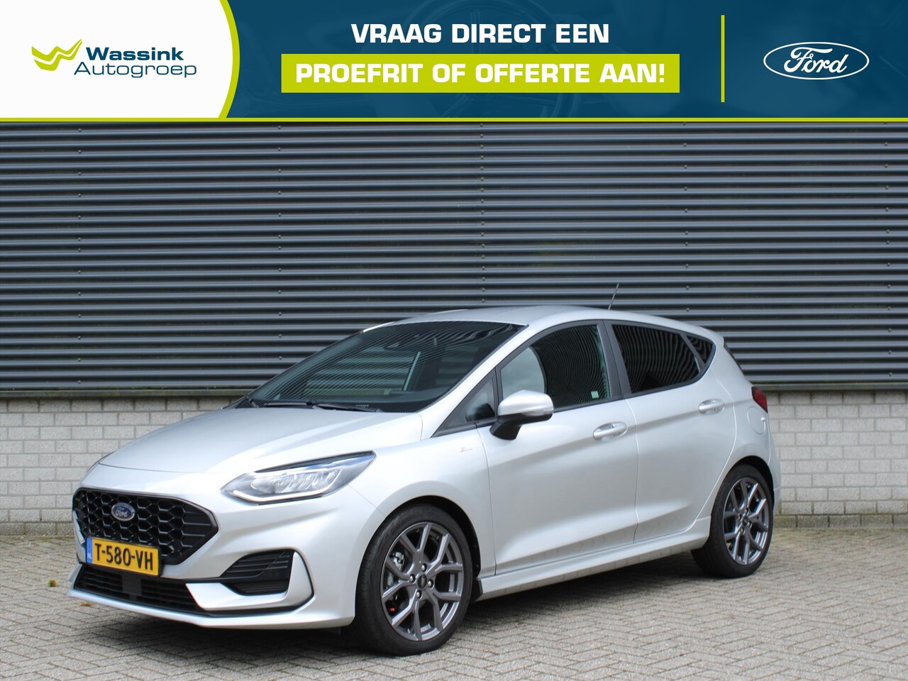 Ford Fiesta - 1.0 EcoBoost Hybrid 125pk ST-Line | Apple Carplay & Android Auto | Parkeersensoren achter - AutoWereld.nl