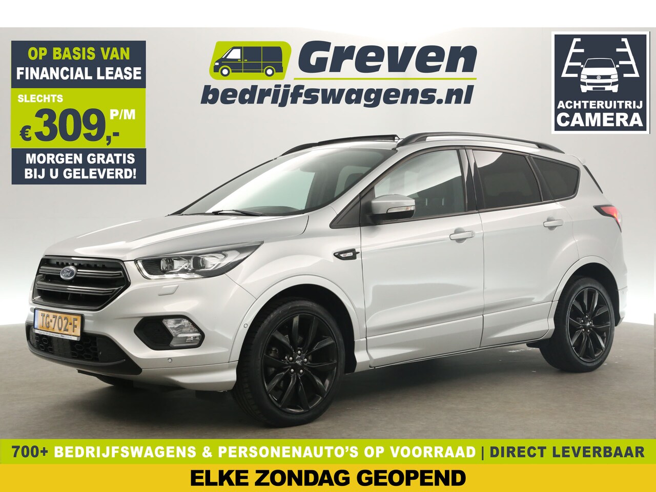 Ford Kuga - 150PK ST-Line Pano Sfeer Clima Camera PDC Carplay Cruise Navi LED Memory-Seat 19"LMV - AutoWereld.nl