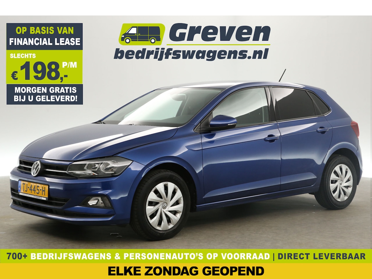 Volkswagen Polo - 1.0 TSI Airco Adaptive-Cruise Carplay LED Navigatie - AutoWereld.nl