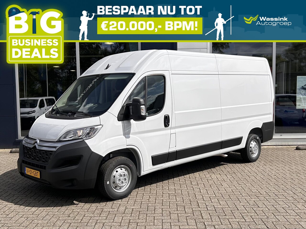 Citroën Jumper - GB 33 L3H2 2.2 BlueHDi 140pk zwaar | Navigatie | Climate control | Apple Carplay & Android - AutoWereld.nl