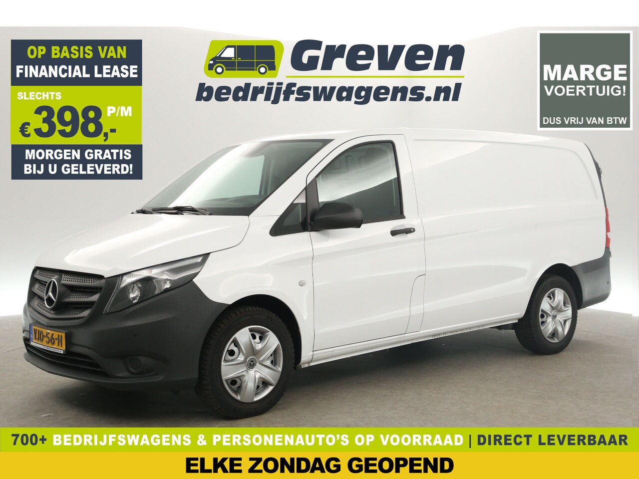 Mercedes-Benz Vito - 116 CDI Lang | MARGE! | 164PK Airco Camera Carplay Cruise Navigatie PDC Elektrpakket Trekh - AutoWereld.nl