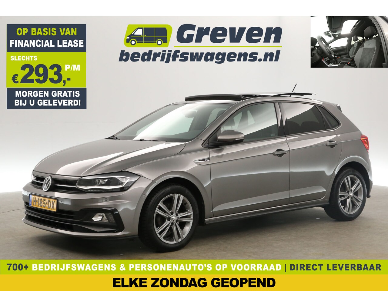 Volkswagen Polo - 1.0 TSI R-line ACC Pano Clima Carplay LED Virtual Navi PDC 16"LMV - AutoWereld.nl