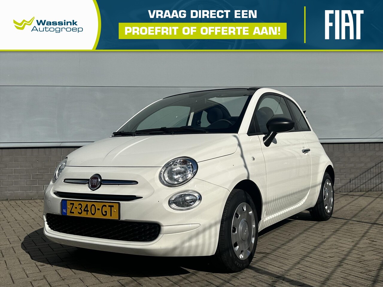 Fiat 500 C - 1.0 Hybrid 70pk Urban | Airco | Cabrio Dak | Bluetooth - AutoWereld.nl