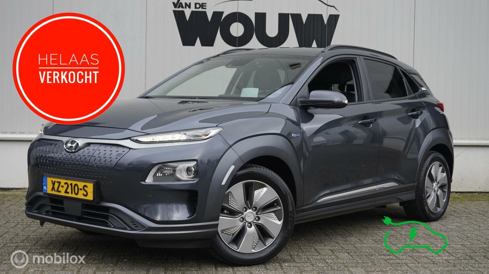 Hyundai Kona Electric - EV Premium 64 kWh Afn.Trekhaak | Leder | Elektr. Stoelverst. | Navi | Adapt. Cruise Contro - AutoWereld.nl