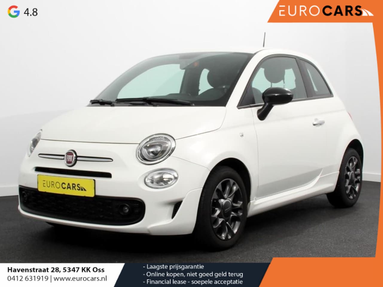 Fiat 500 - 1.0 Hybrid Connect | Cruise control | Airco | Lichtmetalen velgen | DAB | Elektrische rame - AutoWereld.nl