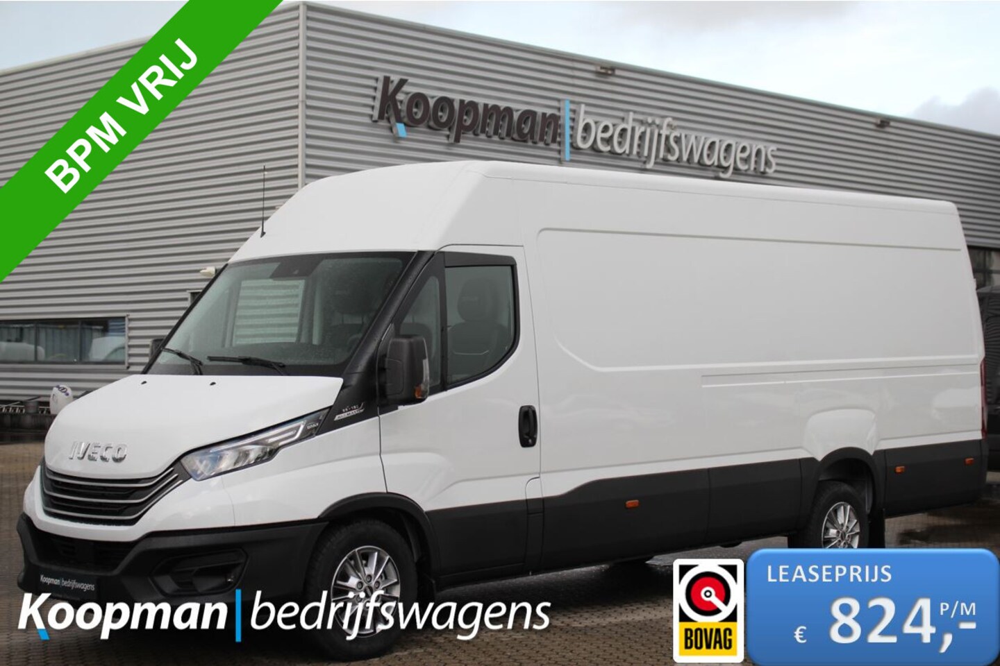 Iveco Daily - 35S18A8 3.0 180pk L4H2 | Automaat | Adap. Cruise| L + R Schuifdeur | 3500kg trekgew. | Gev - AutoWereld.nl