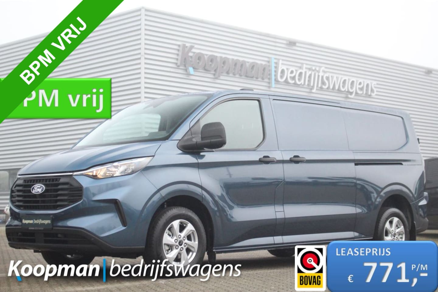 Ford Transit Custom - 320 2.0TDCI 170pk L2H1 Trend | 4x4 | AWD | 2x Stoel | Automaat | L+R Zijdeur | Stoel+Stuur - AutoWereld.nl