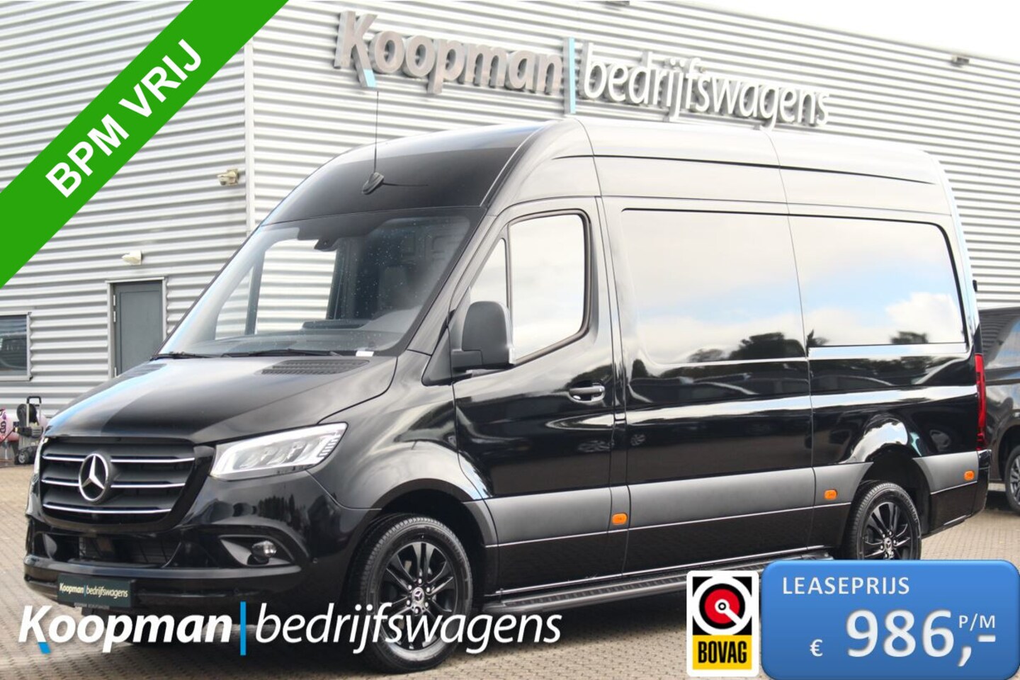 Mercedes-Benz Sprinter - 317 2.0CDI 170pk L2H2 | LED | Gev. Stoel | Navi MBux 10 | Cruise | Blindspot | Lease 986,- - AutoWereld.nl