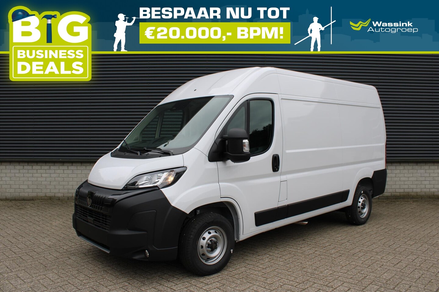 Peugeot Boxer - Zwaar 2.2 HDi 140PK L2H2 3,5T I Trekhaak 3000 kg trekgewicht I Pack Techno Plus I Verzwaar - AutoWereld.nl