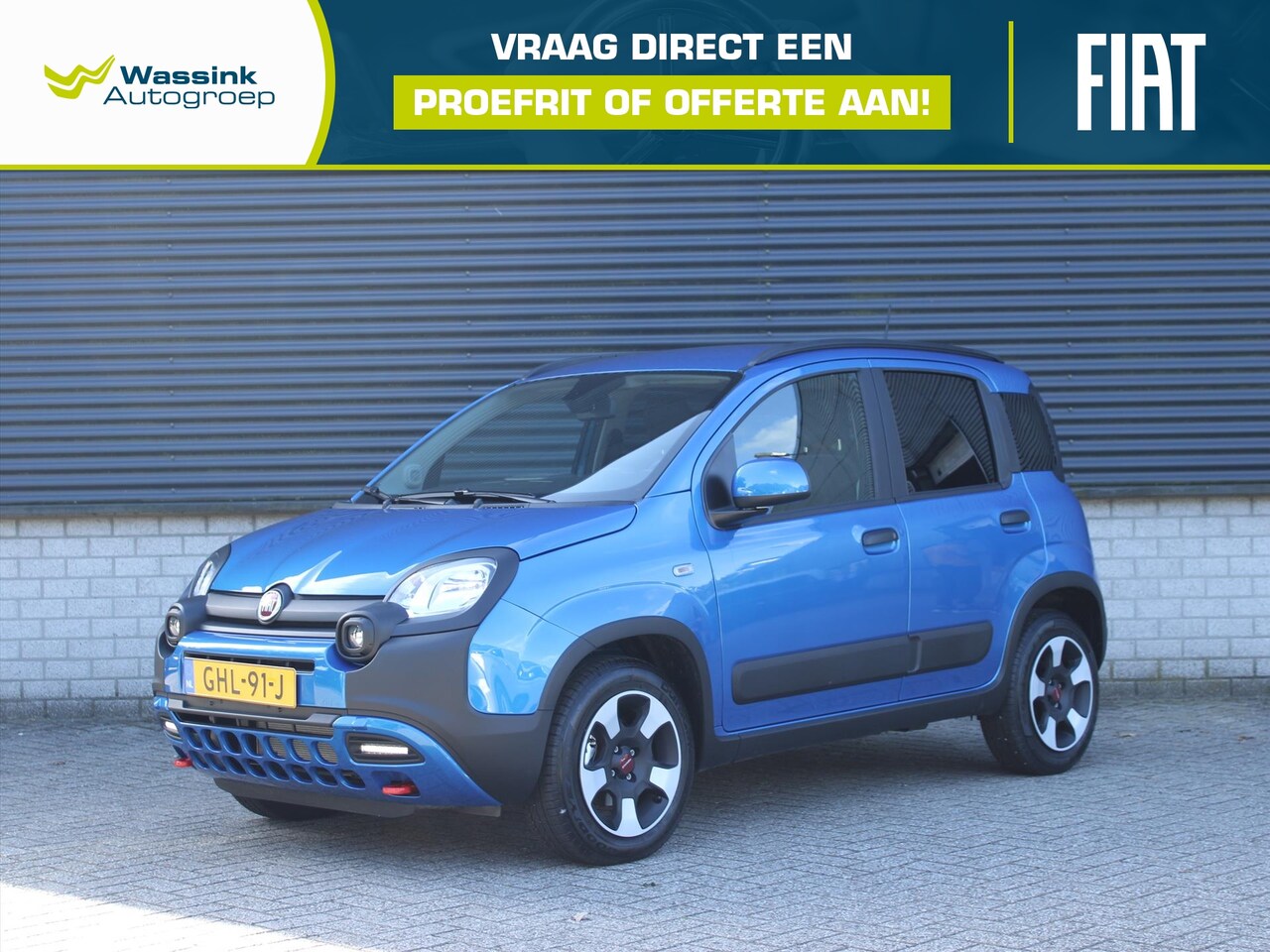 Fiat Panda - 1.0 70pk Hybrid Cross | Apple Carplay / Android Auto | Airconditioning - AutoWereld.nl