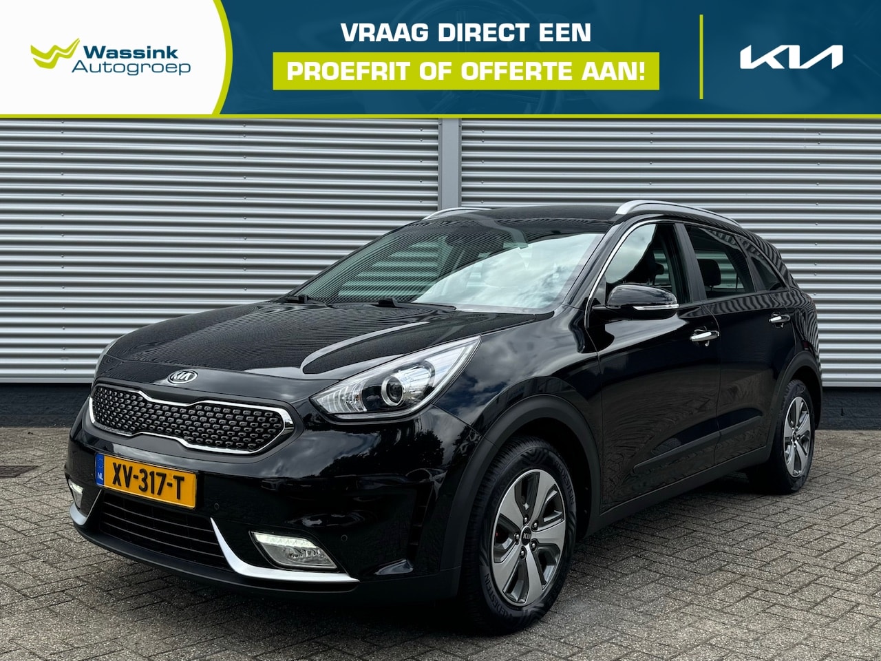 Kia Niro - 1.6 GDi Hybrid 141pk DCT6 DynamicLine | Navigatie | Climate | Parkeersensoren voor | - AutoWereld.nl