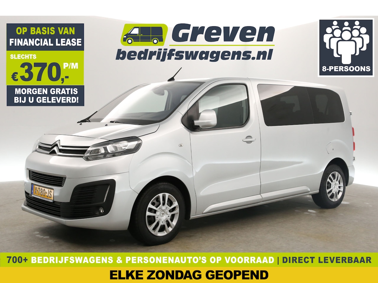 Citroën SpaceTourer - 1.6 BlueHDi L2H1 Marge | Incl. BPM | 8 Persoons Airco Carplay Cruise LED Navigatie PDC - AutoWereld.nl