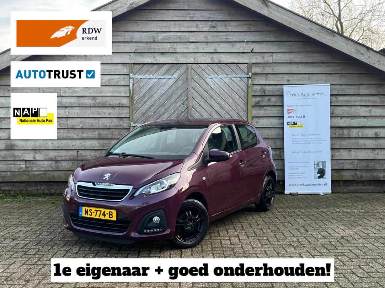 Peugeot 108 - 1.0 e-VTi Blue Lion /Airco/5Drs/NAP/1eEig/Allseasons/Lichtmetaal/Super deal! - AutoWereld.nl