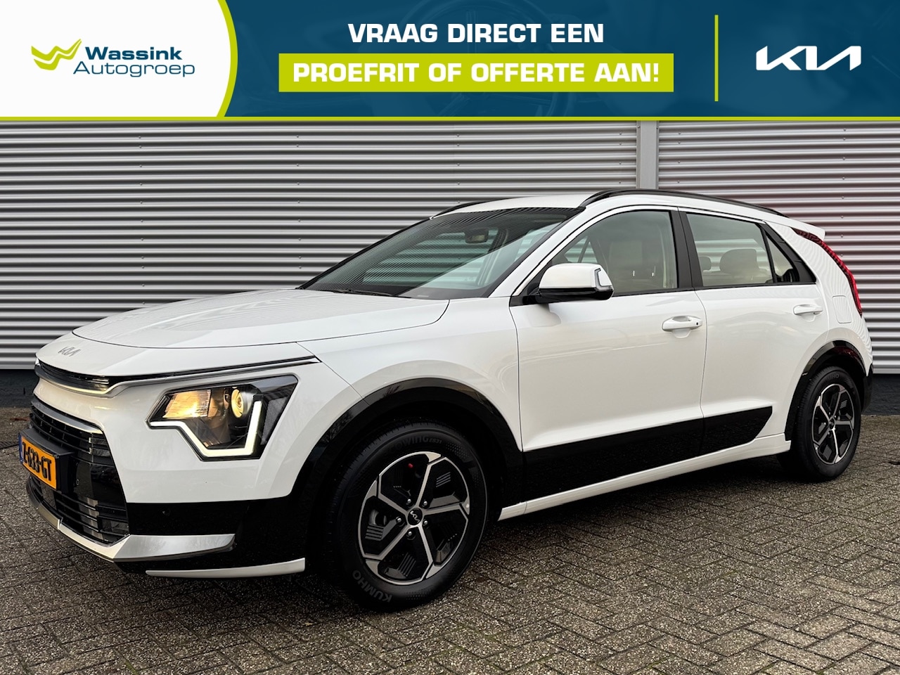 Kia Niro - 1.6 GDi Hybrid 141pk DCT6 DynamicLine | Navigatie | Climate Control | Parkeersensoren voor - AutoWereld.nl