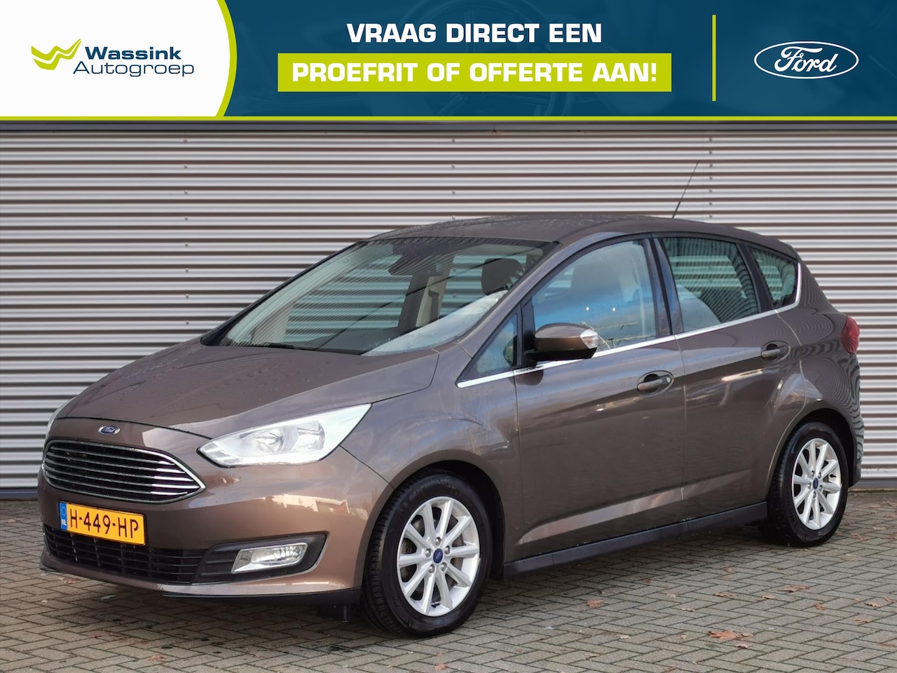 Ford C-Max - 1.0 EcoBoost 125pk Titanium | Trekhaak | Navigatie | Stoelverwarming - AutoWereld.nl