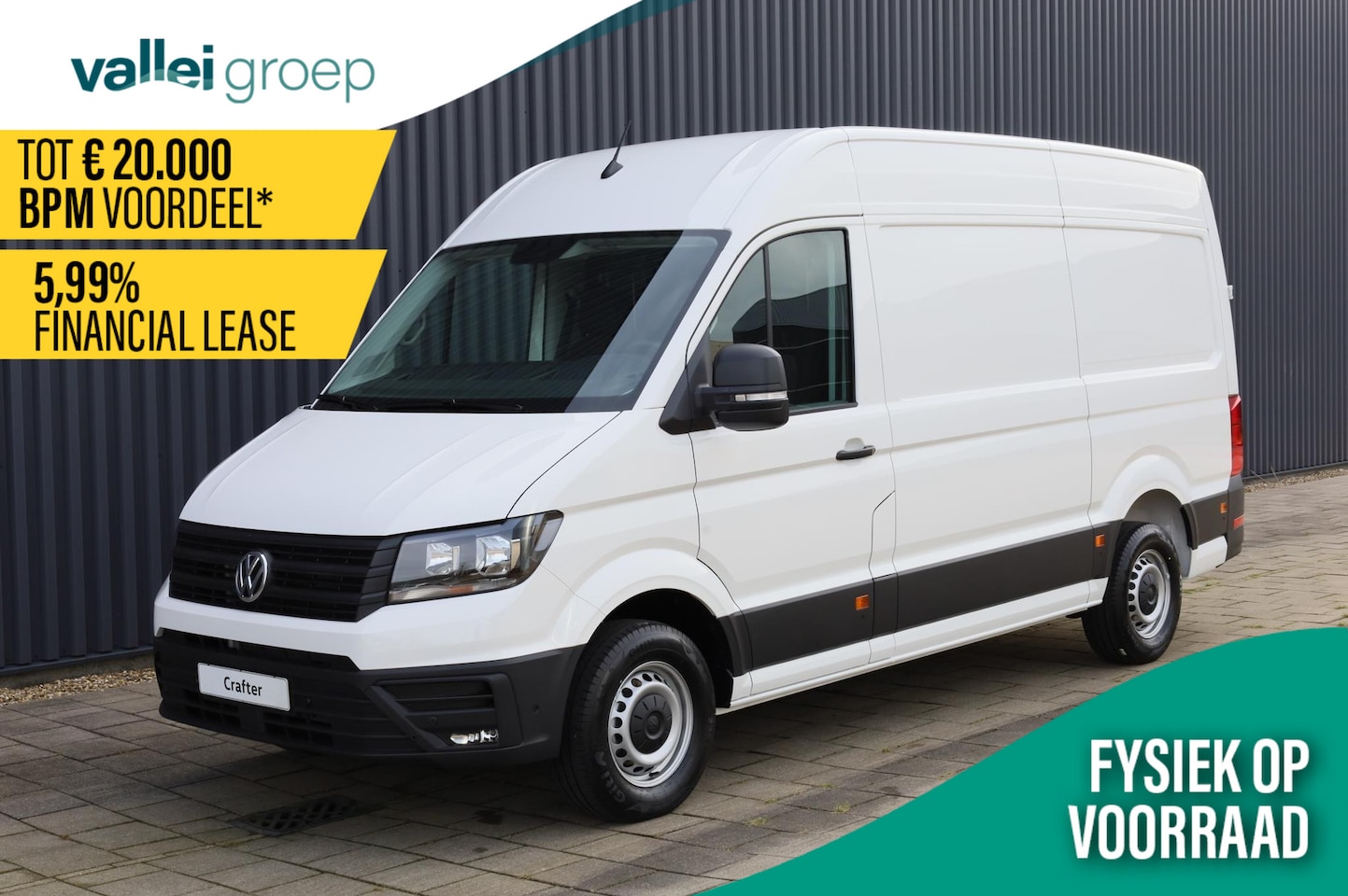 Volkswagen Crafter - 2.0 TDI EU6 177PK DSG Highline L3 GVW 3.0T WB 3640 MM | Trekhaak | Bijrijdersbank | Cruise - AutoWereld.nl