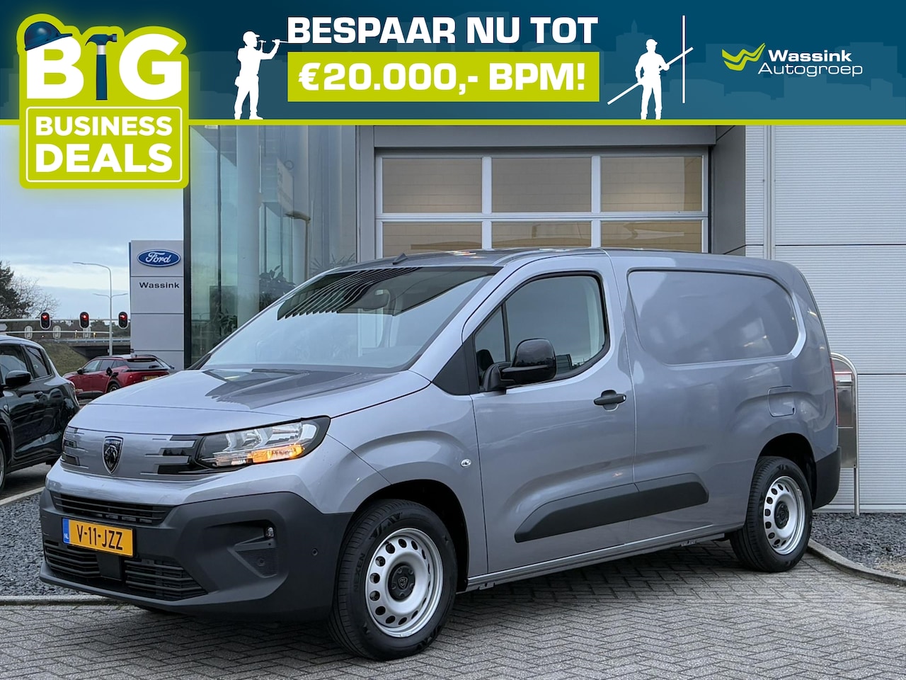 Peugeot Partner - 1.5 BlueHDi 100pk L2 | DIRECT BESCHIKBAAR! | Trekhaak Voorbereiding | Pakket Comfort Conne - AutoWereld.nl