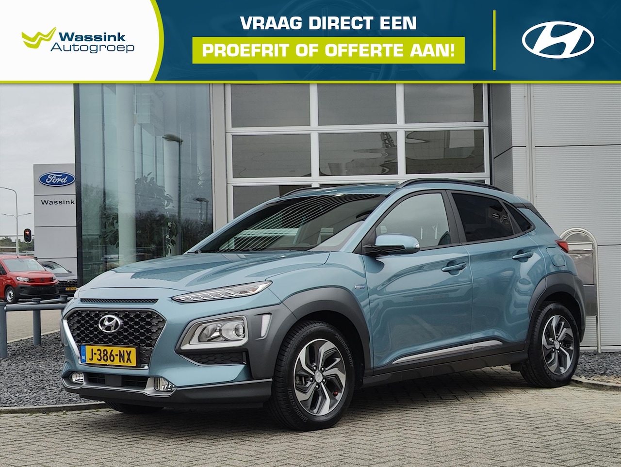 Hyundai Kona - GDI 141pk HEV 2WD Fashion Design Sky | Automaat | Schuif-/kantel dak | Trekhaak | PDC & Ca - AutoWereld.nl