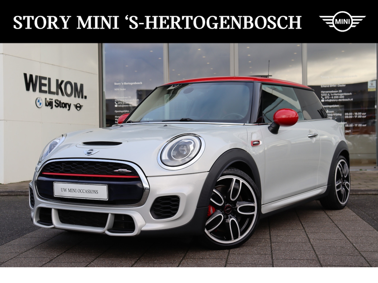 MINI John Cooper Works - Hatchback JCW Chili Automaat / Panoramadak / JCW Sportstoelen / Comfort Access / LED / Hea - AutoWereld.nl