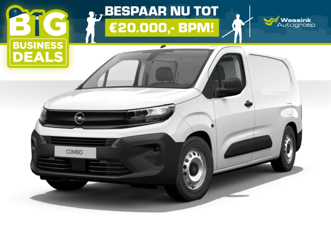 Opel Combo - Cargo GB 1.5 Diesel 100pk S/S L2H1 verhoogd laadv. | Trekhaak voorbereiding | Airco | Pakk - AutoWereld.nl