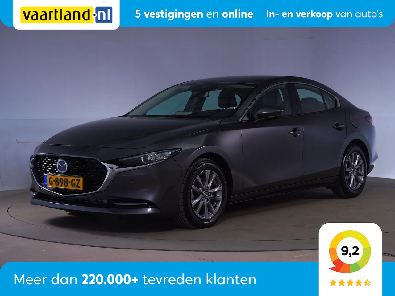 Mazda 3 - 2.0 SA-X Comfort 180Pk Bose Aut [ Leder gr Nav Bose audio ] - AutoWereld.nl