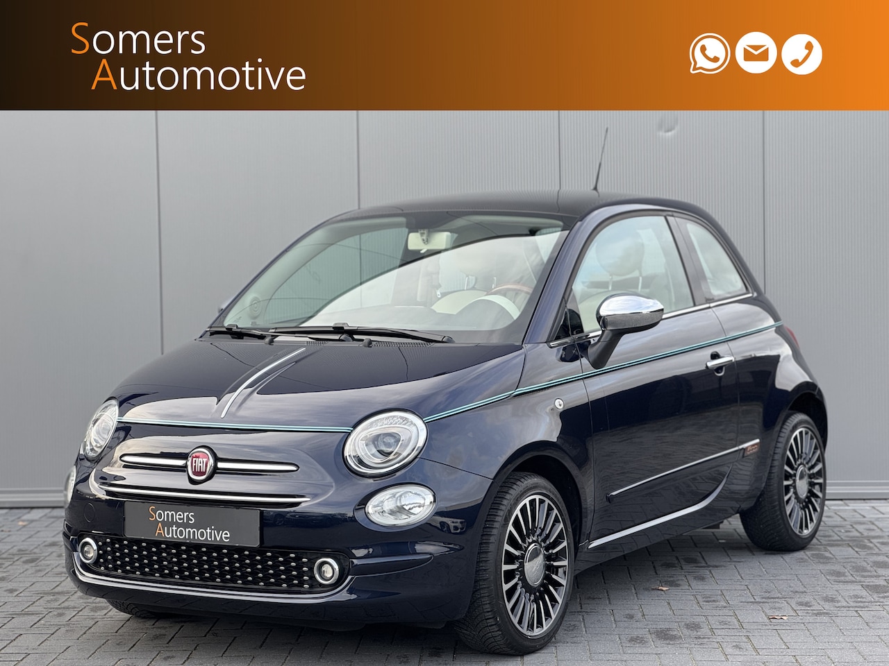 Fiat 500 - 1.2 Riva | Panorama | Leder | Beats Audio - AutoWereld.nl