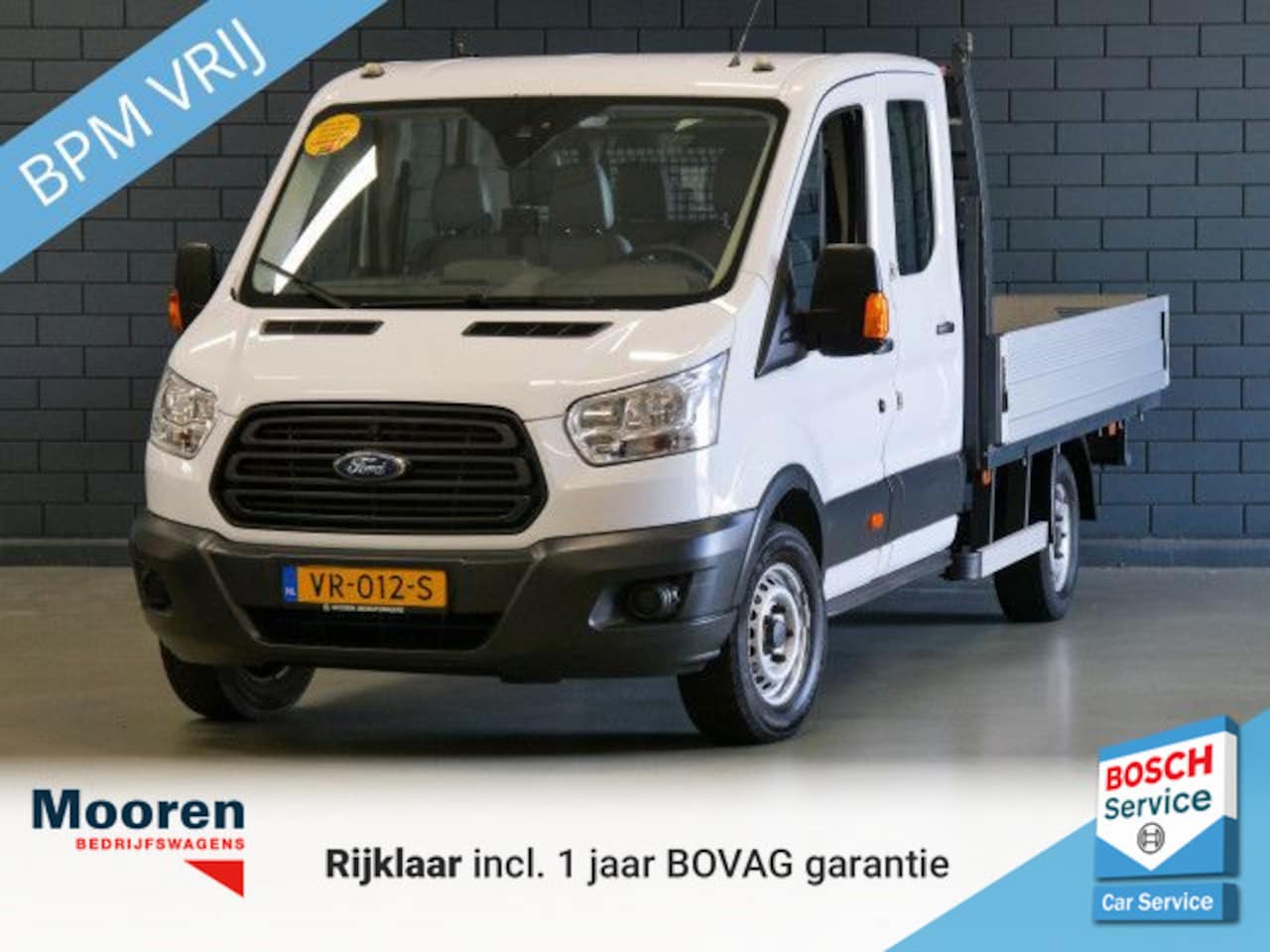 Ford Transit - 350 2.2 TDCI 126PK L4H1 Dubbele Cabine Open Laadbak | TREKHAAK | OPEN LAADBAK | **BPM VRIJ - AutoWereld.nl