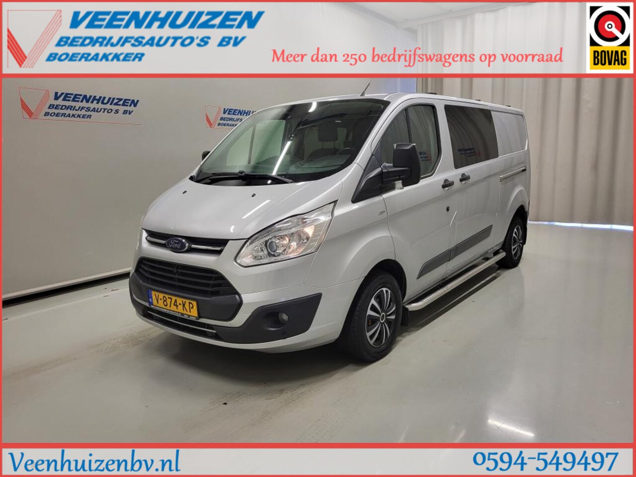 Ford Transit Custom - 2.0TDCI L2/H1 Dubbele Cabine Euro 6! - AutoWereld.nl