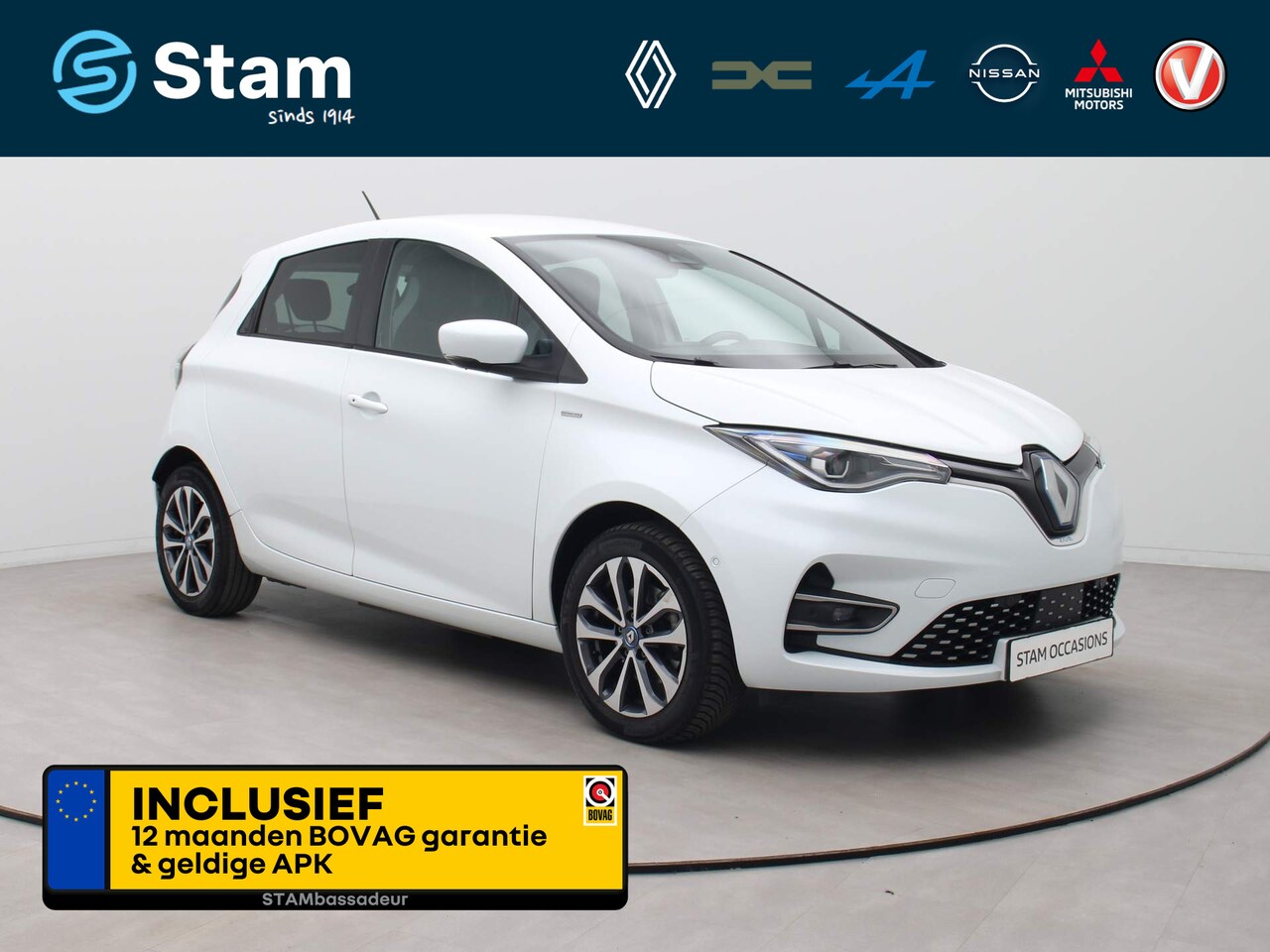 Renault Zoe - R135 Edition One 52 kWh HUURBATTERIJ BOSE | Climate | Leder | Navi | Stoel/-Stuur verwarmi - AutoWereld.nl