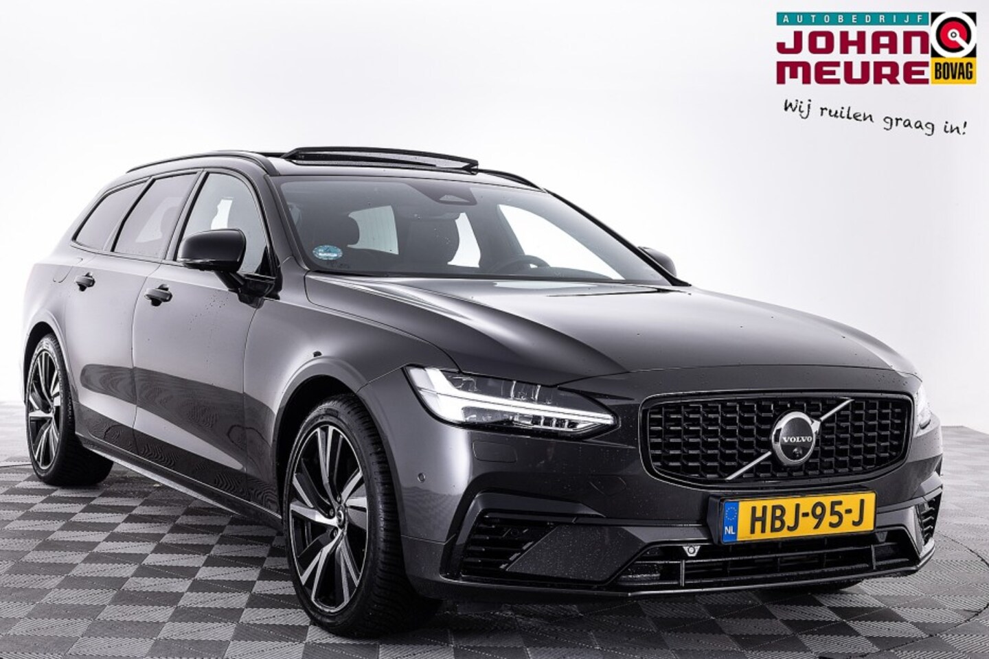 Volvo V90 - T6 AWD Recharge Plus Dark Long Range | PANORAMADAK | Nappa LEDER | PHEV . - AutoWereld.nl