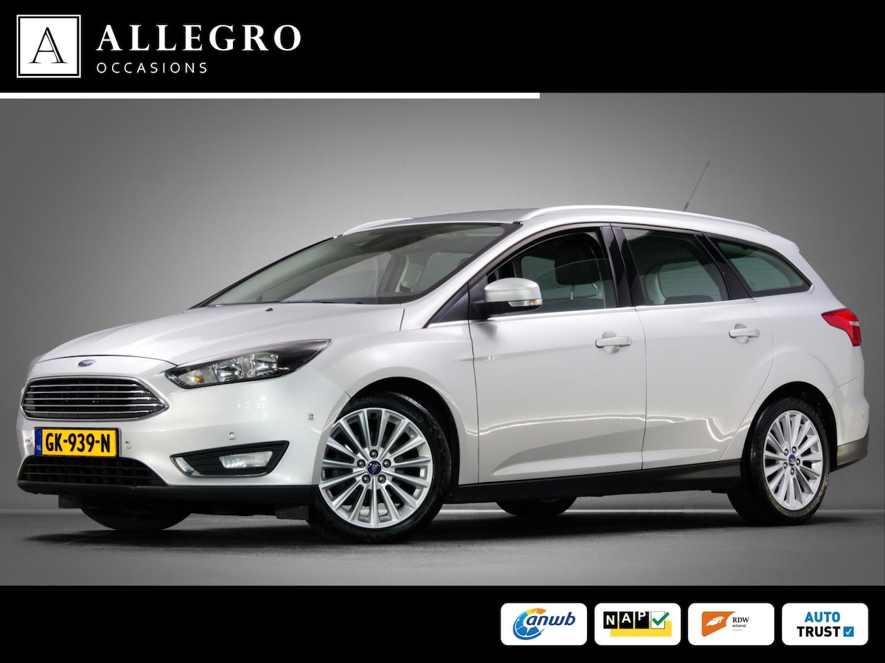 Ford Focus Wagon - 1.0 Titanium Edition (NAVIGATIESYSTEEM, CRUISE CONTROL, CLIMATE CONTROL, PARKEERSENSOREN V - AutoWereld.nl