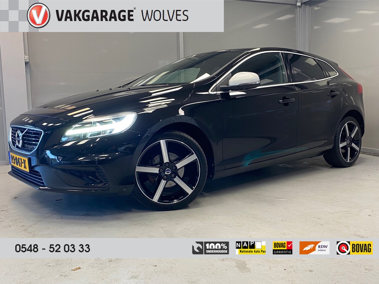 Volvo V40 - 2.0 D2 Nordic+ |R-DESIGN | LED| CAMERA | PANODAK | NAVI | CLIMA | - AutoWereld.nl