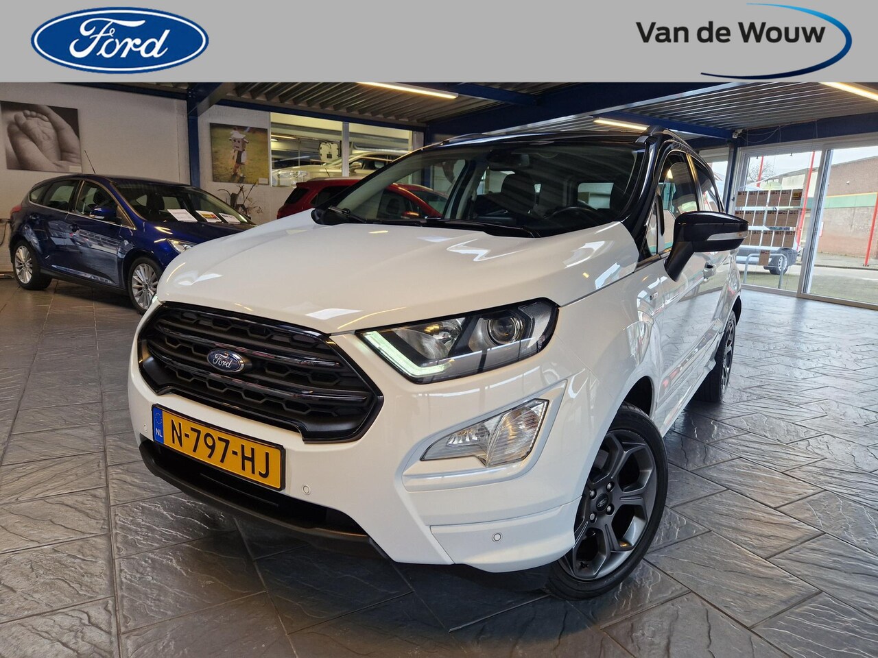 Ford EcoSport - 1.0 EcoBoost ST-Line ZWART DAK/4-SEIZOENEN/TREKHAAK/B&O - AutoWereld.nl