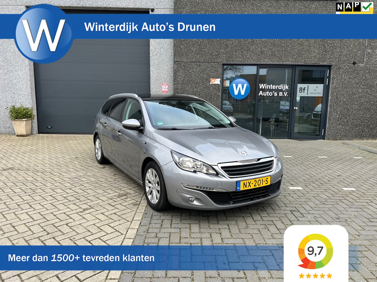 Peugeot 308 SW - 1.2 PureTech Style Pano! Navi! Cruise! Trekhaak! - AutoWereld.nl