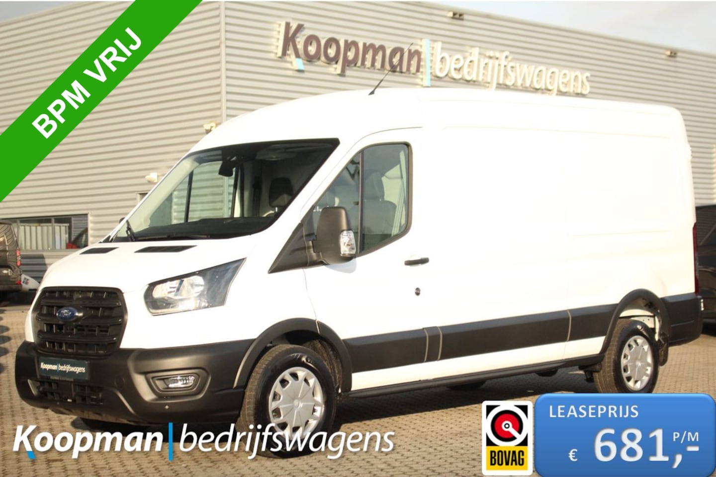 Ford Transit - 350 2.0TDCI 165pk L3H2 Trend RWD | Automaat | 3500kg trekgewicht | Standkachel | Camera | - AutoWereld.nl