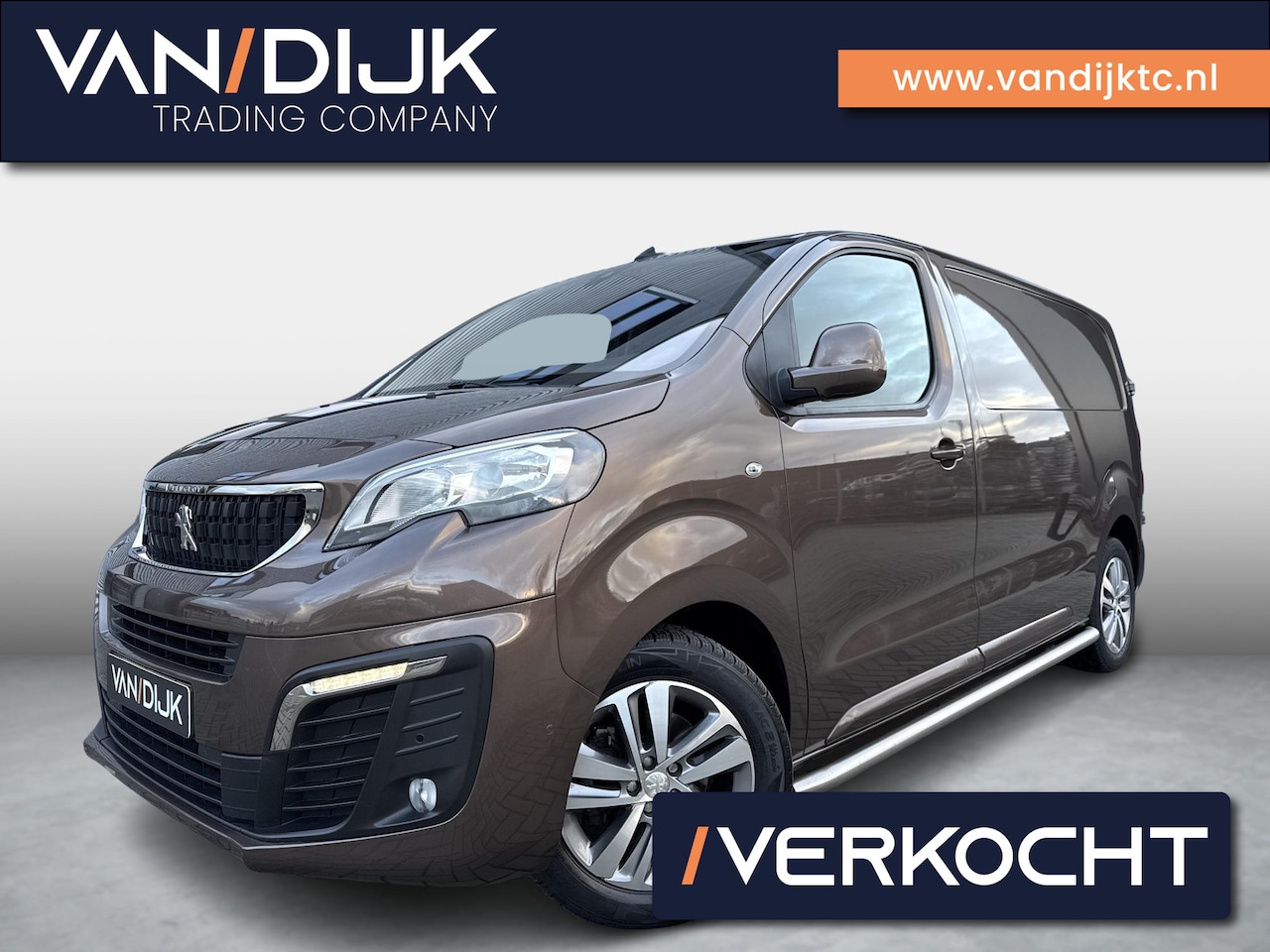 Peugeot Expert - 2.0 BlueHDI 180 Standard Asphalt ✓Automaat ✓Navigatie ✓Camera ✓Half Leder ✓BLIS ✓LED ✓Appl - AutoWereld.nl