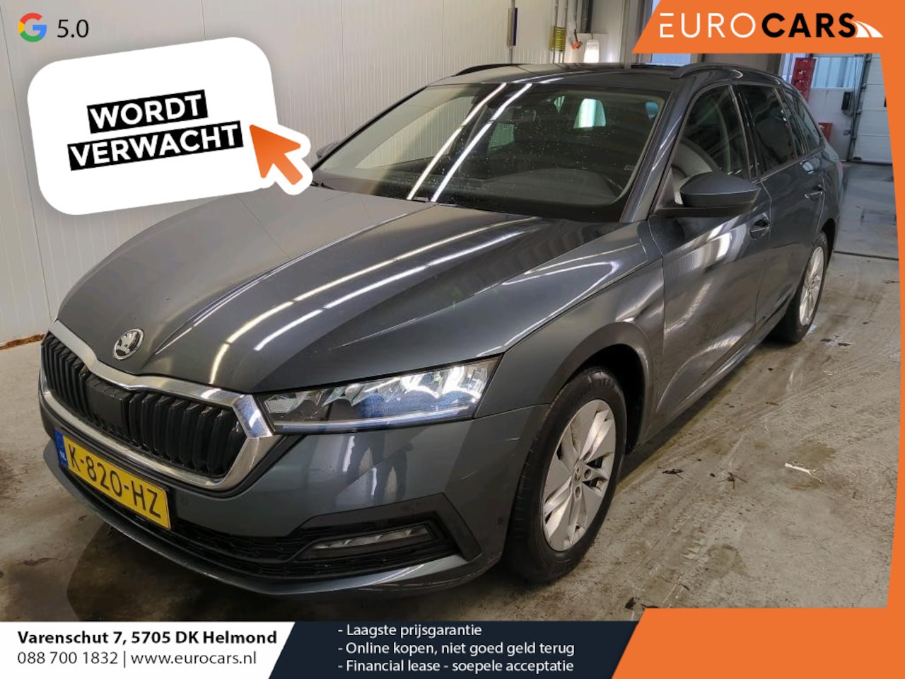 Skoda Octavia Combi - 1.0 TSI Business Edition Airco ECC Navi Carplay Virtual Cockpit Afn. Trekhaak Full LED Key - AutoWereld.nl