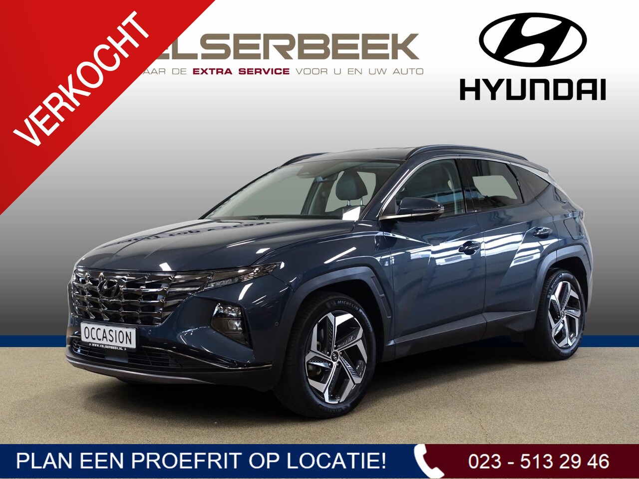 Hyundai Tucson - 1.6 T-GDI HEV Premium * Leer/Trekhaak/Automaat * - AutoWereld.nl