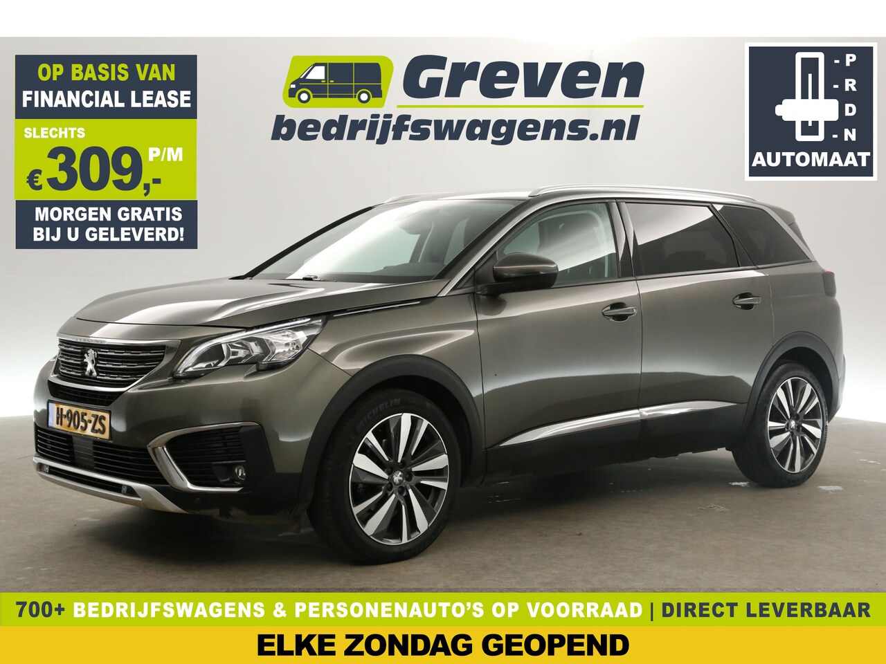 Peugeot 5008 - 1.2 PureTech Automaat 5 Persoons Sfeer 360Camera Carplay Clima Cruise PDC Navi Virtual LED - AutoWereld.nl