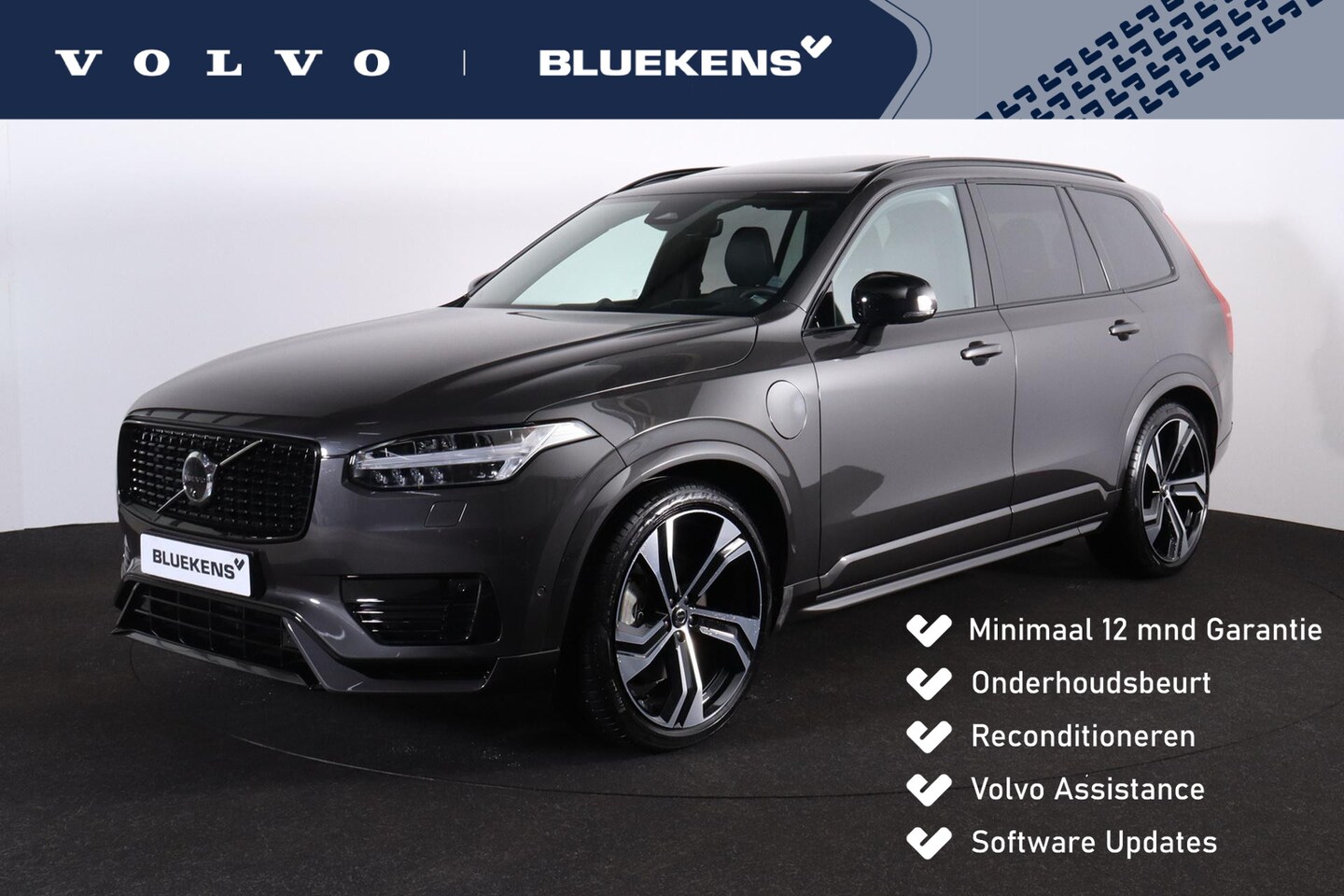 Volvo XC90 - T8 Recharge AWD Ultimate Dark - LONG RANGE - Luchtvering - Panorama/schuifdak - IntelliSaf - AutoWereld.nl