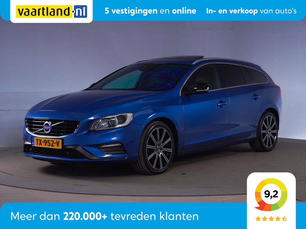 Volvo V60 - 2.0 D4 Aut Business Sport [ Schuifdak Leer Xenon Camera Stoelverwarming ] - AutoWereld.nl