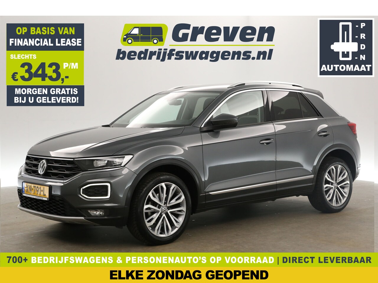 Volkswagen T-Roc - 1.5 TSI Sport 150PK DSG Automaat Camera LED Carplay Virtual Clima Cruise Trekhaak Navi PDC - AutoWereld.nl