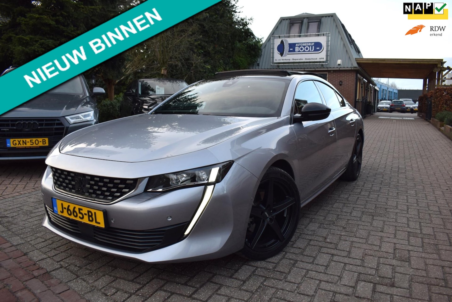 Peugeot 508 - 1.6 PureTech Blue Lease GT Line Avantage AUTOM/PANO/ADAP CRUISE/NAVI/STOEL VERW/CAMERA360/ - AutoWereld.nl