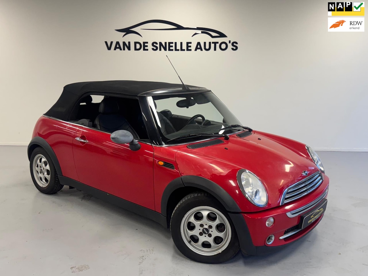 MINI Cabrio - Mini 1.6 One STOELVERW/AIRCO/ONDERHOUDSHISTORIE - AutoWereld.nl