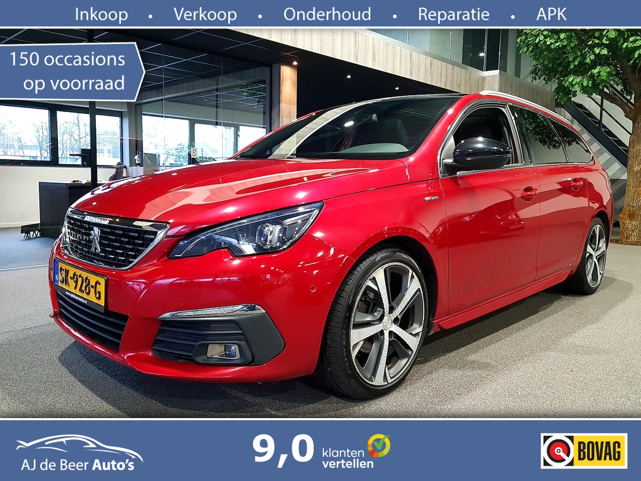 Peugeot 308 SW - 130pk PureTech GT-line Navi | Half leder | Pano | Complete auto - AutoWereld.nl