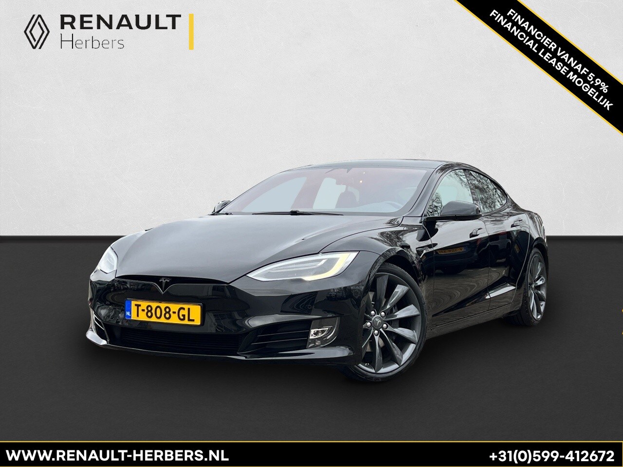 Tesla Model S - 75D BASE / CRUISE / PANO / 21" / STOEL/STUUR VERW. V+A / ELEKTRISCHE STOELEN / BLACK ON BL - AutoWereld.nl