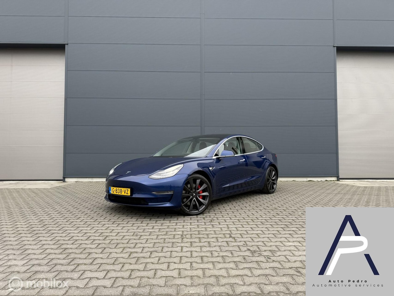 Tesla Model 3 - Performance AWD 75 kWh BLAUW / Bruin Leder BTW - AutoWereld.nl