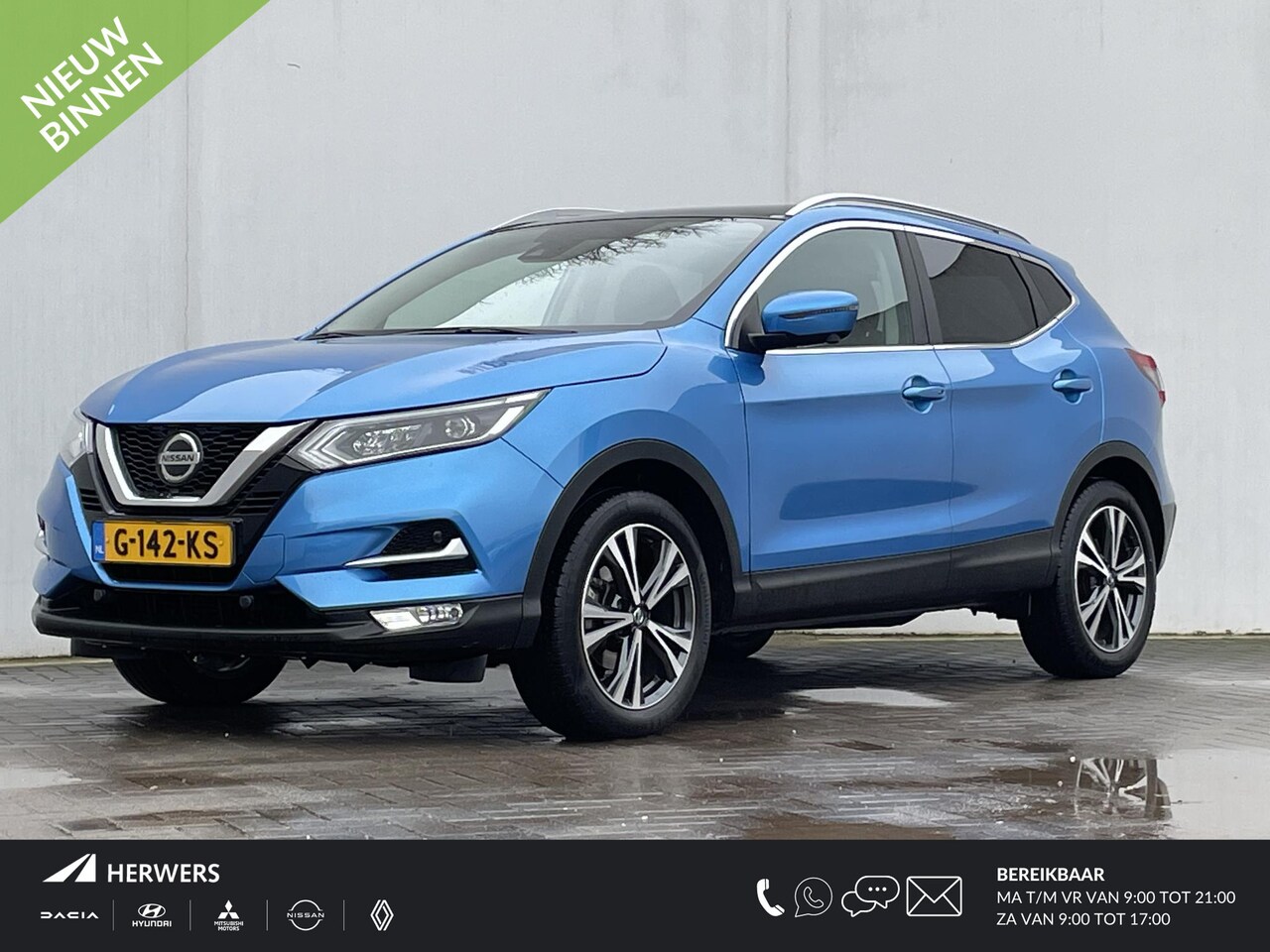 Nissan Qashqai - 1.3 DIG-T N-Connecta /  Automaat / Panoramadak / Adaptieve Cruise Control / Navigatie / Tr - AutoWereld.nl